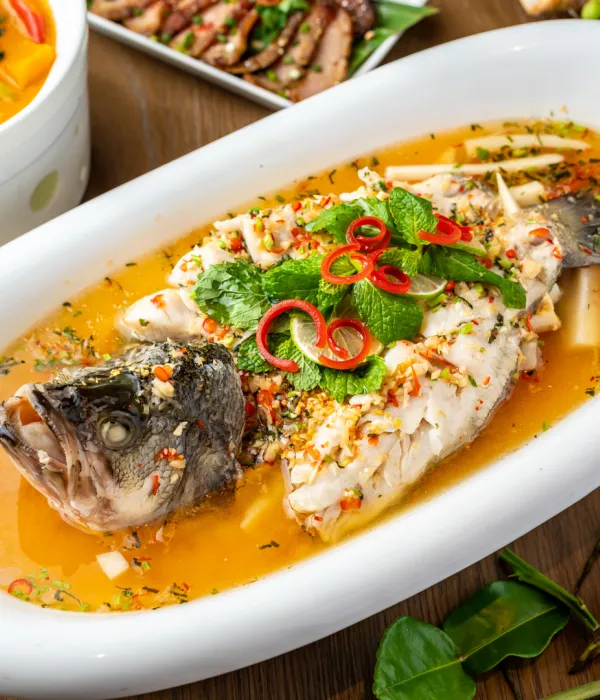 Steamed Seabass with Lime