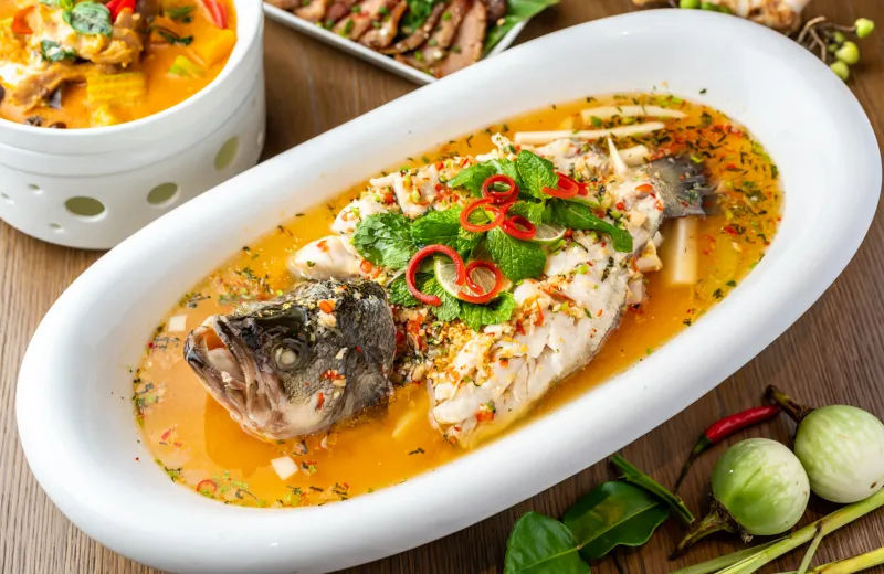 Steamed Seabass with Lime